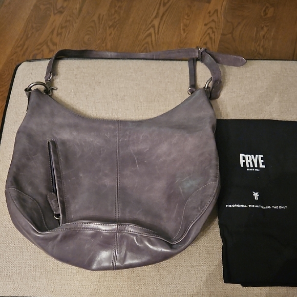 Frye Handbags - Frye Women's Gray Leather Hobo Bag
